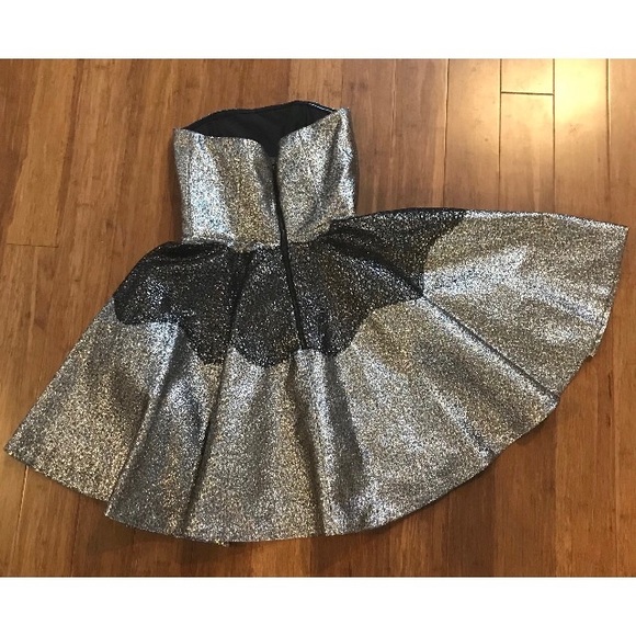 Anthropologie Foil Brocade Mini Dress - Picture 3 of 4